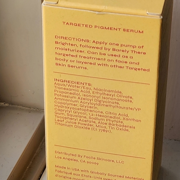 NIB FACILE BRIGHTEN TARGETED PIGMENT SERUM - Picture 12 of 16